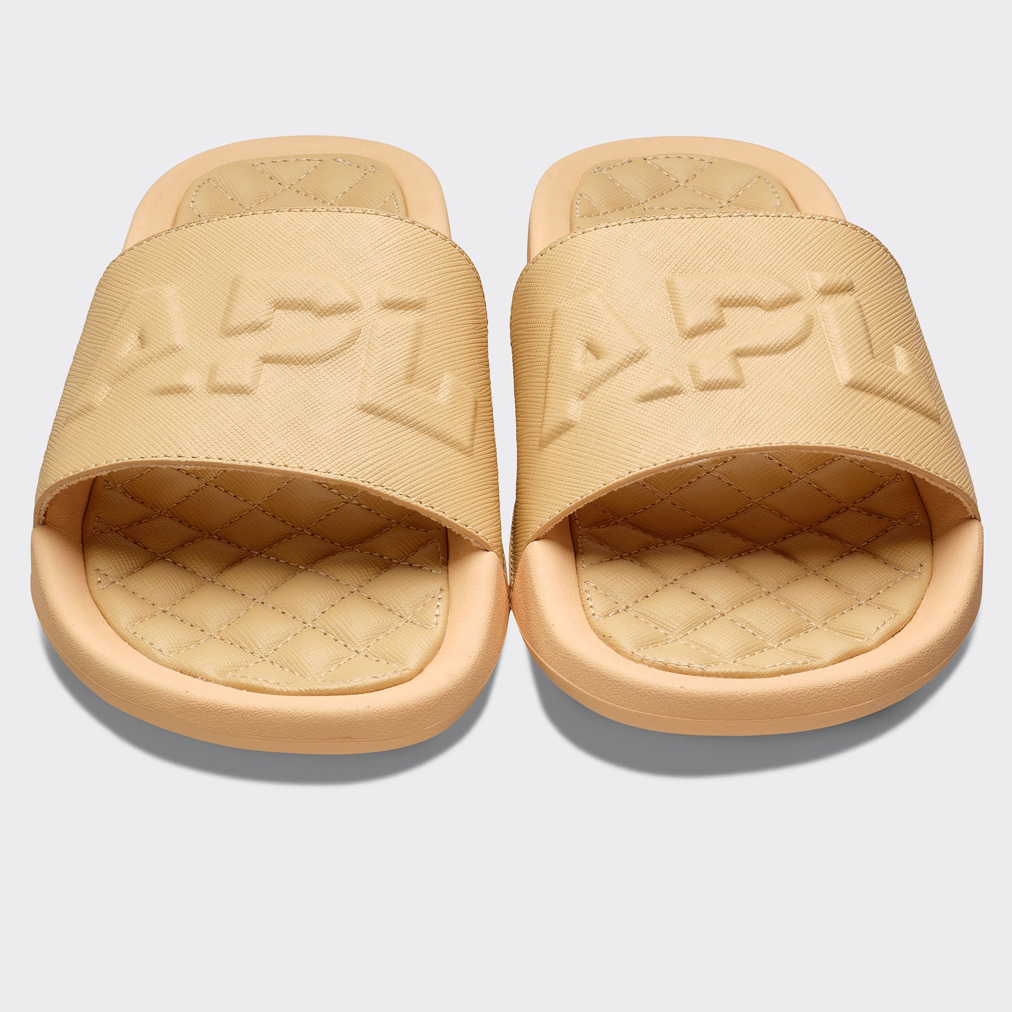 Women's Lusso Logo Slide Camel - Image 5