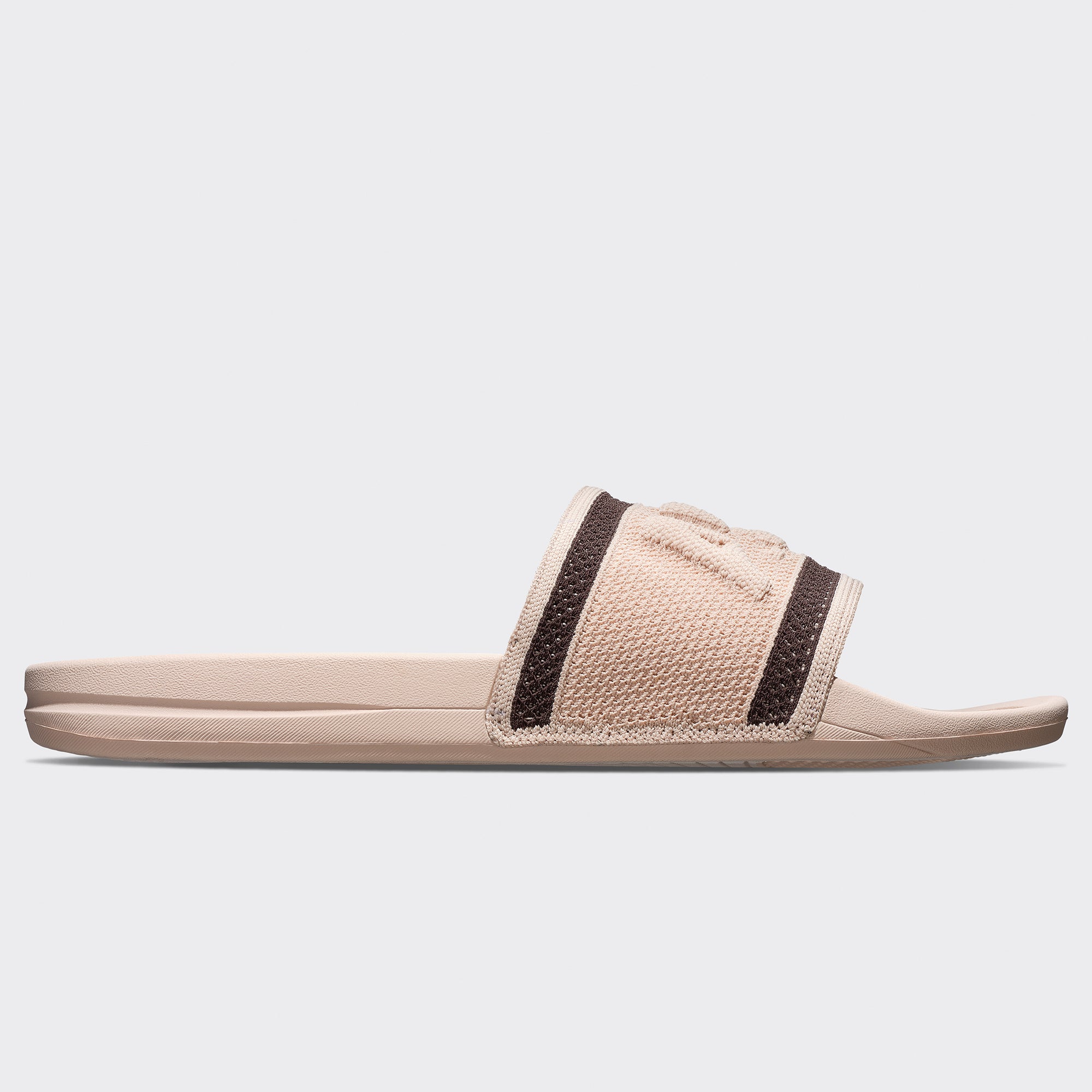 Men's Big Logo TechLoom Slide Oat Silk / Chocolate - Image 2