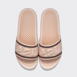 Women's Big Logo TechLoom Slide Oat Silk / Chocolate