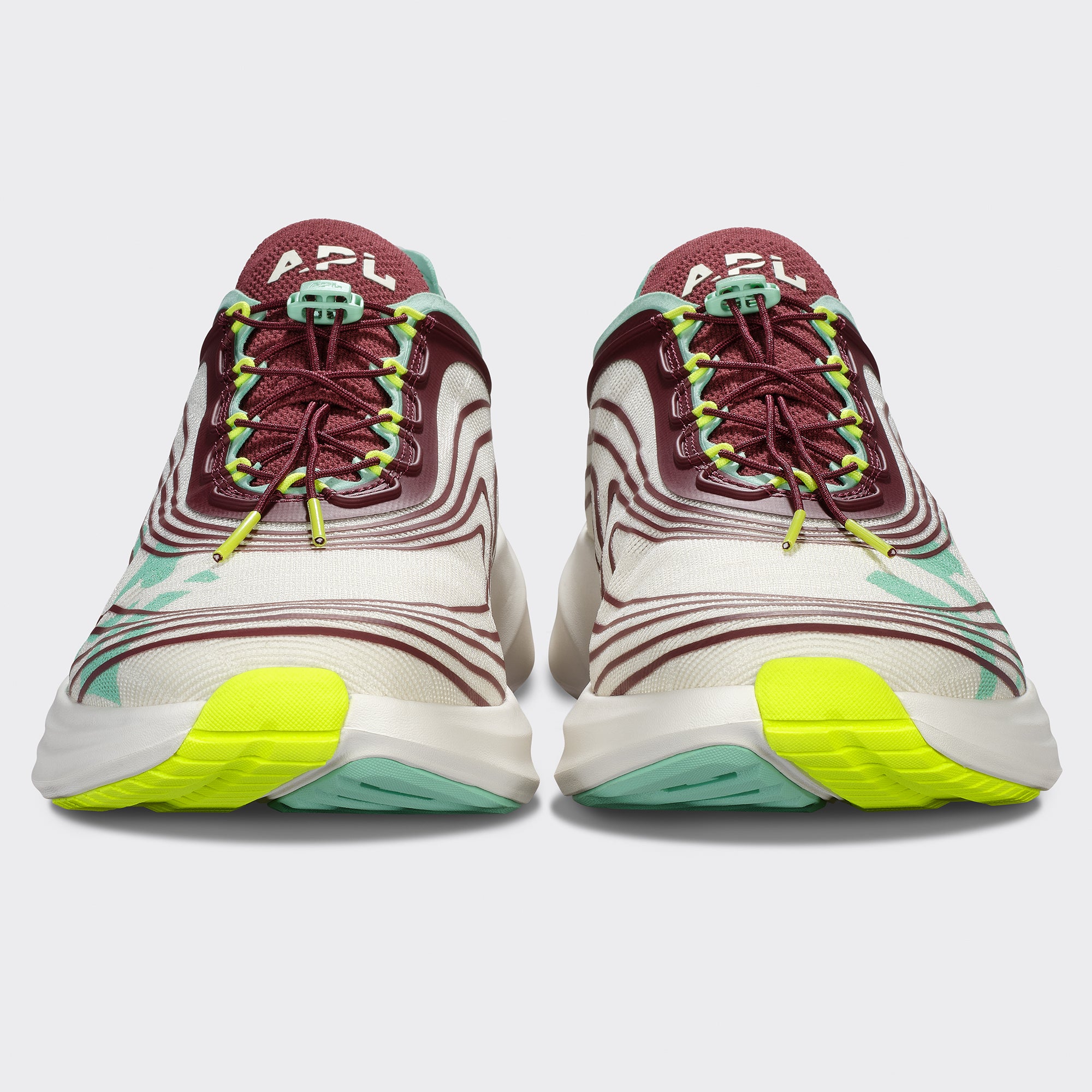 Women's APL Veil Ivory / Burgundy / Mint - Image 4