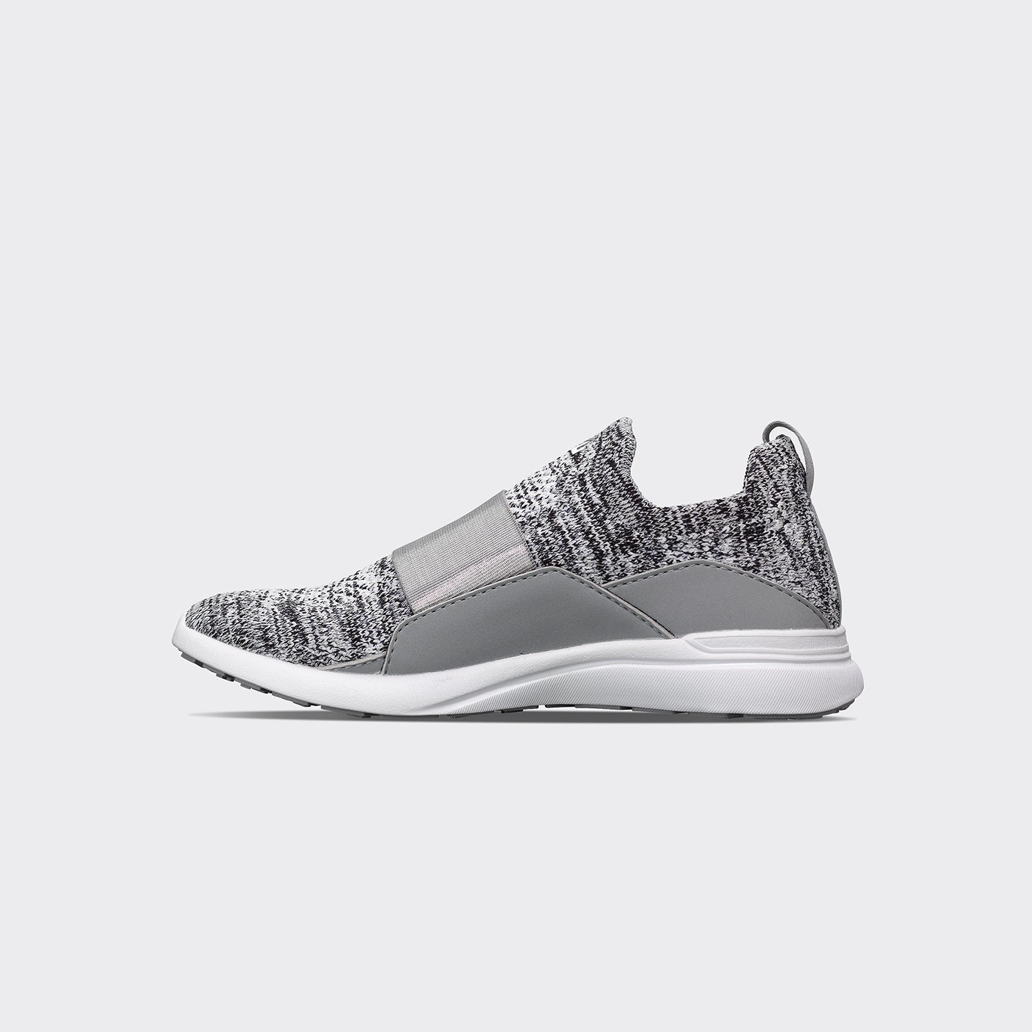 Youth's TechLoom Bliss Heather Grey / White - Image 3