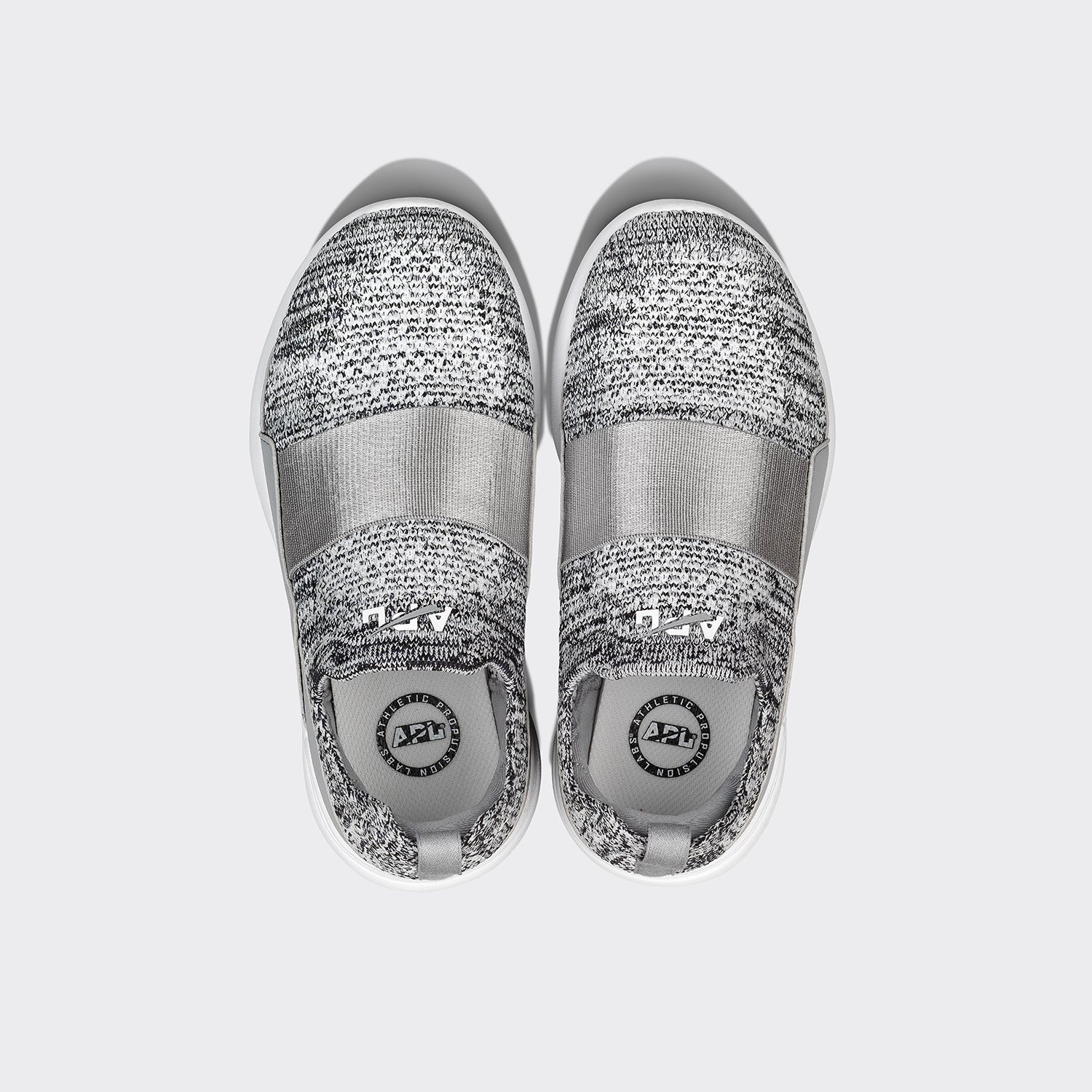 Youth's TechLoom Bliss Heather Grey / White - Image 2