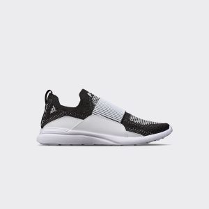 Youth's TechLoom Bliss Black / White / White / Ribbed
